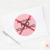 勧誘ドアのシールなし ラウンドシール (封筒)