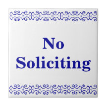 勧誘ビクトリアンの標識なし