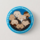 勲七等総裁 缶バッジ (正面)