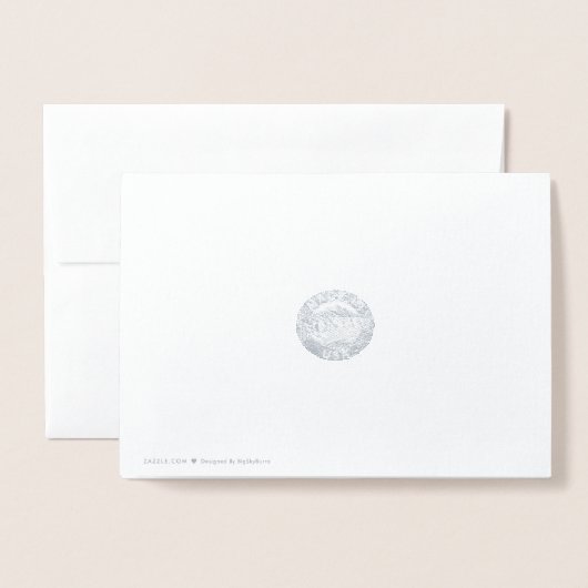 勾配のろば 箔カード (裏面封筒付き)