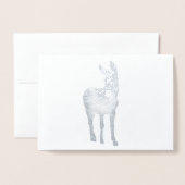 勾配のろば 箔カード (封筒付き正面)