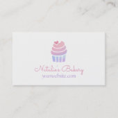勾配のカップケーキのベーカリーの名刺 名刺 (正面)