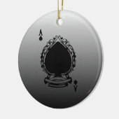 勾配のカードを遊ぶこと セラミックオーナメント (左)