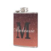 勾配のグリッターパターン フラスク (左)