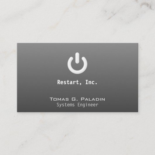 勾配のスタンバイ 名刺 (正面)