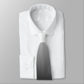 勾配のタイを黒くする白 ネクタイ (タイ)