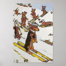 勾配のダックスエンド、文字を追加 ポスター