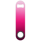 勾配のモノグラムを飾るシンプルな黒 スピード栓抜き (裏面)