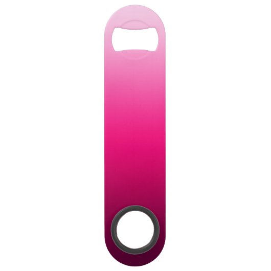 勾配のモノグラムを飾るシンプルな黒 スピード栓抜き (裏面)