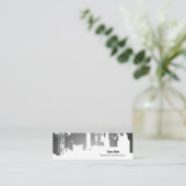 勾配の上部の繁華街に横の細い スキニー名刺 (スタンド正面)