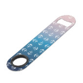 勾配の水の赤|の白いいかり スピード栓抜き (裏面アングル)