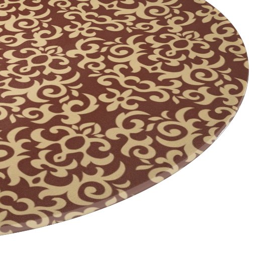 勾配の背景のダマスク織パターン カッティングボード (角)