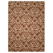 勾配の背景のダマスク織パターン クリップボード (裏面)