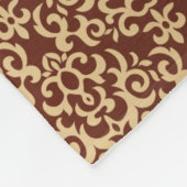 勾配の背景のダマスク織パターン フリースブランケット (角)