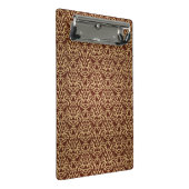 勾配の背景のダマスク織パターン ミニクリップボード (アングル)