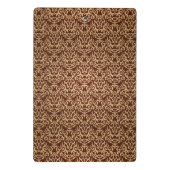 勾配の背景のダマスク織パターン ミニクリップボード (裏面)