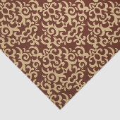 勾配の背景のダマスク織パターン 薄葉紙 (詳細)