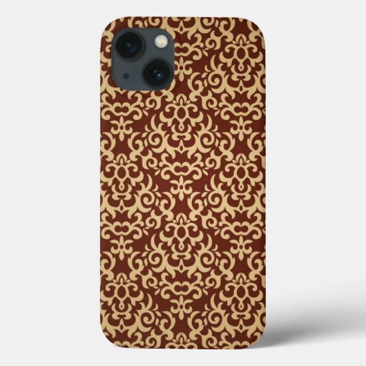 勾配の背景のダマスク織パターン Case-Mate iPhoneケース (裏面)