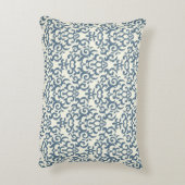 勾配の背景2のダマスク織パターン アクセントクッション (裏面(縦))