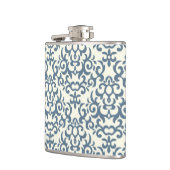 勾配の背景2のダマスク織パターン フラスク (左)