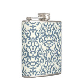 勾配の背景2のダマスク織パターン フラスク (右)