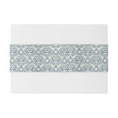 勾配の背景2のダマスク織パターン 招待状ベリーバンド (裏面例)