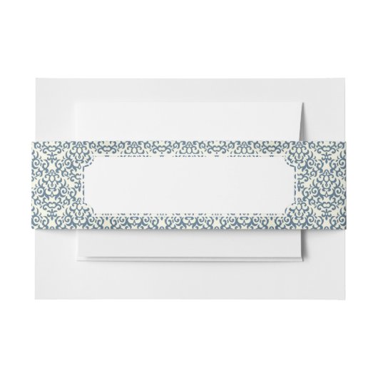 勾配の背景2のダマスク織パターン 招待状ベリーバンド (正面例)