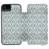 勾配の背景2のダマスク織パターン INCIPIO iPhoneウォレットケース (フォリオ Open)