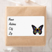 勾配の蝶漫画 ラベル (インサイチュ)