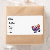 勾配の蝶clipart ラベル (インサイチュ)