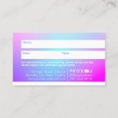 勾配アポイントメントカード ロイヤリティカード (裏面)