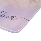 勾配エレガントバラ金ゴールドグリッター紫 カッティングボード (角)