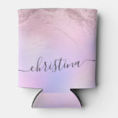 勾配エレガントバラ金ゴールドグリッター紫 缶クーラー (正面)