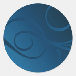 勾配エレガント渦 ラウンドシール