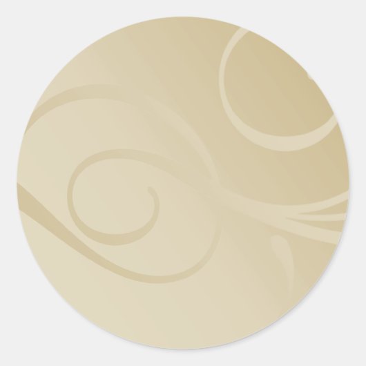 勾配エレガント渦 ラウンドシール (正面)