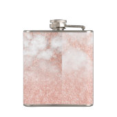 勾配エレガント銅バラ金ゴールド大理石 フラスク (裏面)