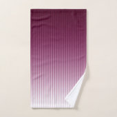 勾配カッコいいスタイリッシュトレンディーモダンストライプパターン バスタオルセット (ハンドタオル)