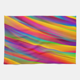 勾配カラフル抽象芸術 キッチンタオル