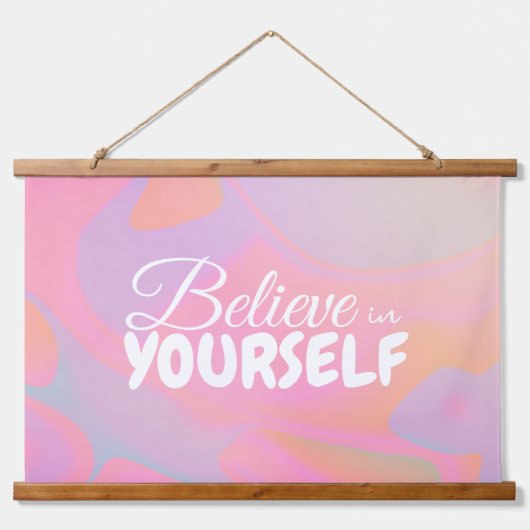 勾配カラフル液体の渦巻き美 吊り下げ型タペストリー (正面)