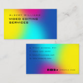 勾配カラフル音 名刺 (正面/裏面)