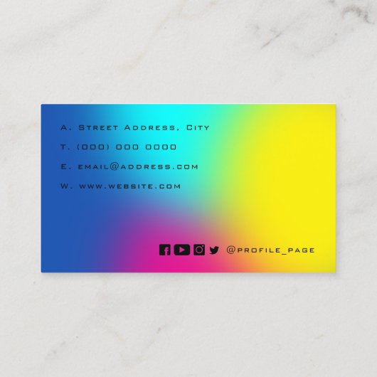 勾配カラフル音  名刺 (裏面)