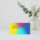 勾配カラフル音 名刺 (スタンド正面)