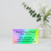 勾配カラフル 名刺 (スタンド正面)