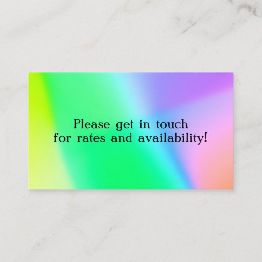 勾配カラフル 名刺 (裏面)