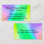 勾配カラフル 名刺 (正面/裏面)