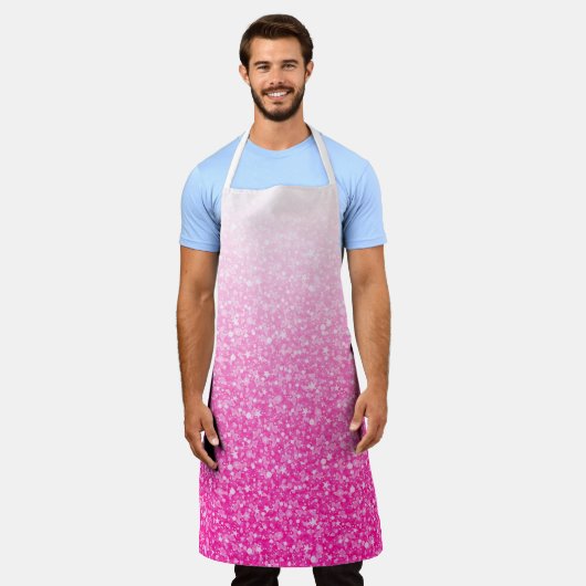 勾配グリッター エプロン (着用した状態)