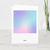 勾配ホログラム – グラデーション シーズンカード (裏面)