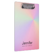 勾配モダンカラフルホログラフィックメイクアーティスト クリップボード (右)