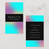 勾配モダンミニマリズム青 名刺 (正面/裏面)