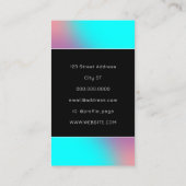 勾配モダンミニマリズム青 名刺 (裏面)